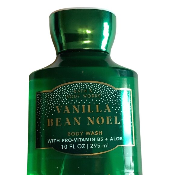 Bath & Body Works Vanilla Bean Noel Body Wash 10 Fl Oz With Pro-Vitamin B5 Aloe - Picture 2 of 4